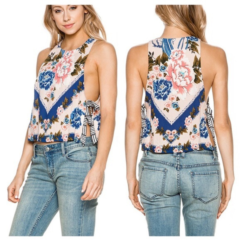 NWOT free people side tie top